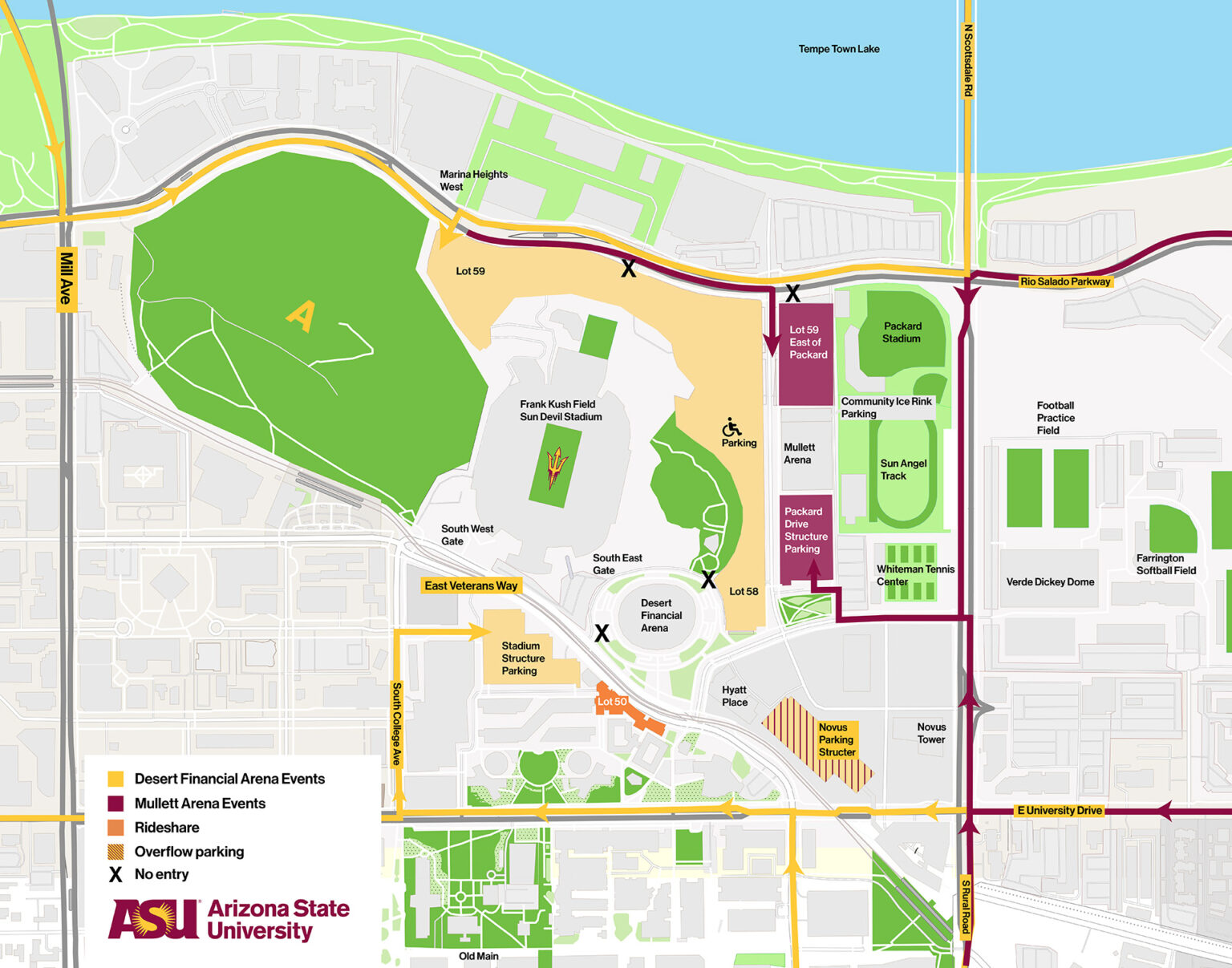 Asu Stadium Parking Map